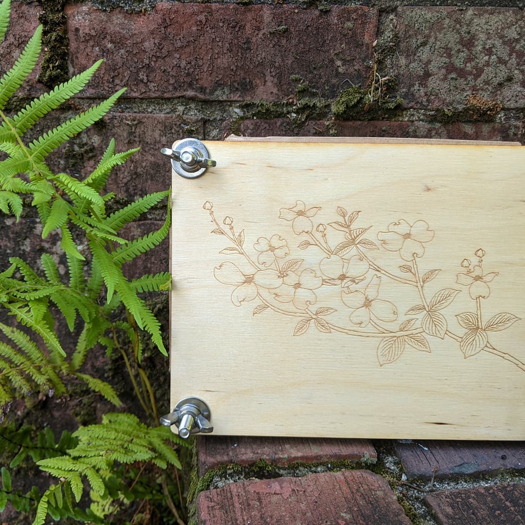 Flower Press Kit | Personalized Nature Lovers Gift | Herb Press Kit | Botanica Press Kit | Engraved Flower Press